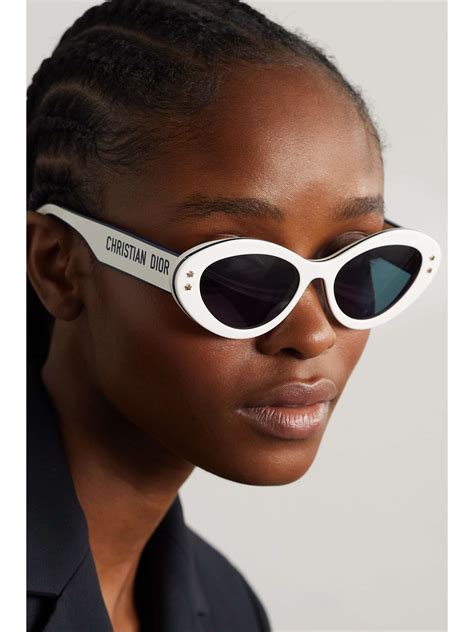 dior eyewear cat-eye for women|christian dior white sunglasses.